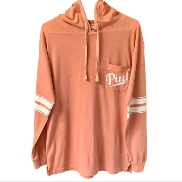 Pink Victoria Secret Long Sleeve PINK Logo Top. - Picture 1 of 9